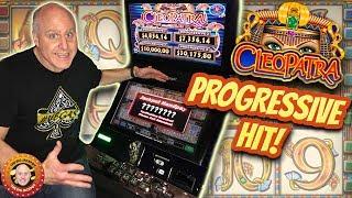 I Hit The Progressive!! HUGE High Limit Cleopatra Multi-Play JACKPOT! | The Big Jackpot