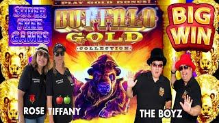 BUFFALO GOLD SLOT!BIG WINWONDER 4 TOWER! WITH TIFFANY AND ROSE CHOCTAW CASINO!