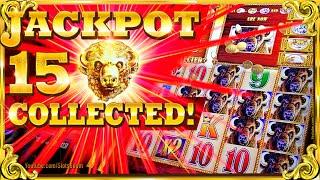 JACKPOT 15 GOLD BUFFALO HEADS COLLECTED!!! on BUFFALO GOLD COLLECTION - ARISTOCRAT SLOTS in CASINO