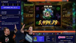 LIVE: NOW OPENING: €10.000 !BONUSHUNT, WIN UP TO €20.000€15.000 !Giveaway LIVE Type !100k