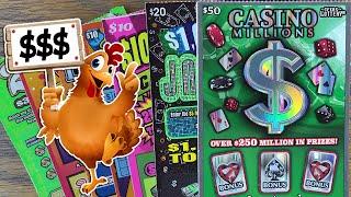 Early Bird Gets the WIN!  2X $50 TICKETS  $170 TEXAS LOTTERY Scratch Offs