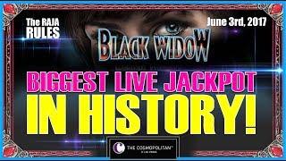 Biggest Live Jackpot In History | $600 A Pull | Black Widow @ The Cosmopolitan