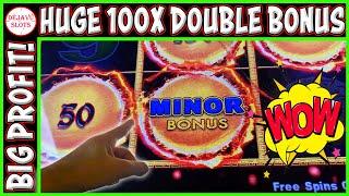 HUGE 100x DOUBLE BONUS! BIG PROFIT Dragon Link Autumn Moon Slot Machine