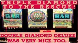 Old School Slots Presents $20 Triple Sapphires DoubleDeluxe & Haywire $10 Triple Diamond 5X 10X Pay