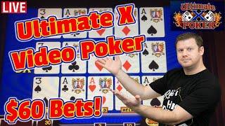 ️ Triple Jackpots ️ $60 Ultimate X Video Poker - 3 Hand Double Double Bonus In Poker Las Vegas!