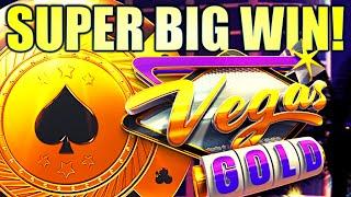 SUPER BIG WIN! NEW SLOT! ALL THE CHIPS!!  VEGAS GOLD Slot Machine (AGS)