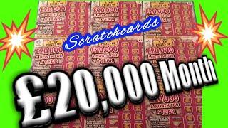 £20,000 Month for year..Scratchcard Game.. mmmmmmMMM..says