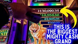 This Mighty Cash Has THE BIGGEST GRAND JACKPOT & I Hit 2 HANDPAY JACKPOTS On It !