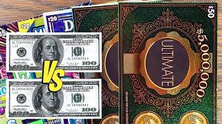 $100 vs $100!  PLAYING $200 TEXAS LOTTERY Scratch Offs