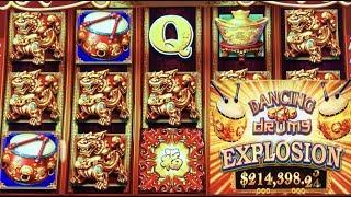•YES ! BETTER THAN A JACKPOT•DANCING DRUMS EXPLOSION Slot $185 Free Play Live $5.88 Bet•San Manuel