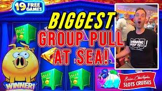BIGGEST GROUP PULL AT SEA OVER 100 PLAYERS  BCSlots Cruise