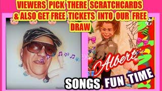 SCRATCHCARDS..VIEWERS TO PICK."LIVE" .NEXT "FREE" PRIZE DRAW