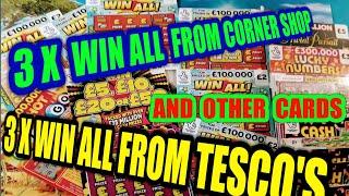 6X WIN ALL(3 from Corner shop & 3 from Tesco's)..REDHOT BINGO...WIN £50(£5 SCRATCHCARD)