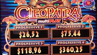 Cleopatra MULTIPLAY $5/MAX Live Play Slot Machine at Planet Hollywood in Las Vegas