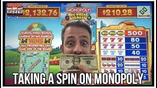 LETS TAKE A SPIN ON THE NEW MONOPOLY SLOT! TAKING HOME A NICE PROFIT ON CASH ME OUT!