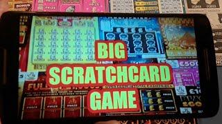 BIG SCRATCHCARD..GAME..CASHWORD..SAPPHIRE..FULL OF £1,000s..MILLIONAIRE 777..BLACK GOLD.GET FRUITY