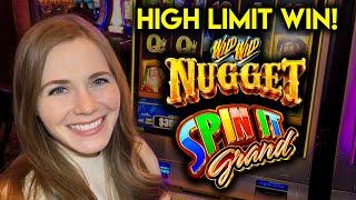 AWESOME BONUS WIN!  High Limit Spin It Grand Slot Machine!