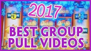 GROUP SLOT PULL Best of 2017 Videos   WINS of $500++  Slot Machine Pokies w Brian Christopher