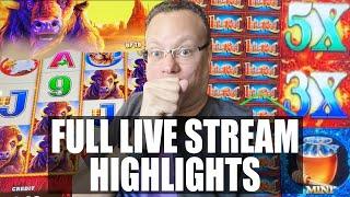 BIG WINS ON BUFFALO GOLD MAX WAYS & LIL RED SAVES THE LIVE STREAM!  LIVE STREAM HIGHLIGHTS