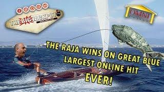 BIGGEST ONLINE JACKPOT EVER! Great Wins on Great Blue  | The Big Jackpot