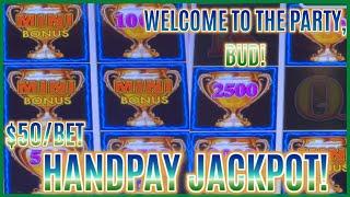 HANDPAY JACKPOT on HIGH LIMIT Lightning Link Best Bet ️$50 Bonus Round Slot Machine Casino