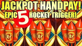 JACKPOT HANDPAY! OMG DOUBLE HANDPAY!? AMAZING ROCKET AND LOCK IT! EPIC FORTUNES Slot Machine (SG)