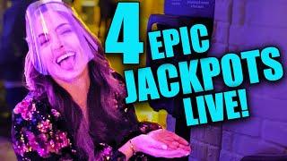 1st LIVE Stream Of 2021 From Las Vegas! 4 HANDPAY JACKPOTS LIVE!