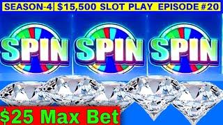 High Limit Liberty Link Slot Machine $25 Max Bet Bonus | Season 4 | Episode #20