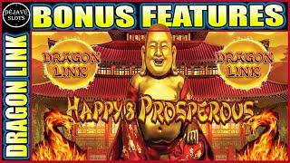 I PUT MY FREE PLAY IN HIGH LIMIT DRAGON LINK HAPPYS PROSPEROUS SLOT MACHINE