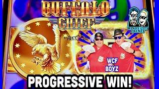BUFFALO CHIEF SLOT! PROGRESSIVE WIN AT HO CHUNK GAMING WISCONSIN DELLS! WCF BOYZ