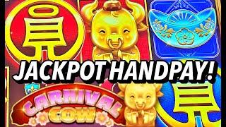 HANDPAY - NEW SLOT! High Limit Carnival Cow Coin Combo (It's like All Aboard!!)