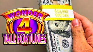 EPIC Grand Finale Leads To Betting $42.00/SPIN On Wonder 4 Tall Fortunes!