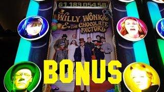 Willy Wonka and the Chocolate Factory WONKA BONUS NICE WIN FREE SPINS Live Play Max Bet