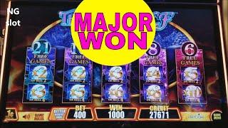 Timber Wolf Deluxe  Slot Machine Bonus  &   MAJOR JACKPOT WON !!! Live Slot Play