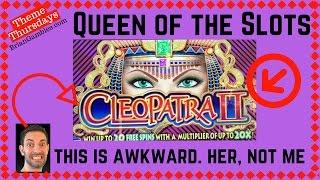 Queen of the Slots THEME THURSDAYS - Cleopatra Live Play Slot Machine Pokies
