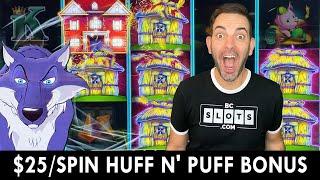 $25/Spin on HUFF N' PUFF Slot Machine at Live! Casino Maryland