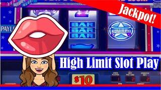 Handpay! Red White Blue Slot Machine  Live Play $20 BETS - plus Triple Red Hot 7s!  LAS VEGAS
