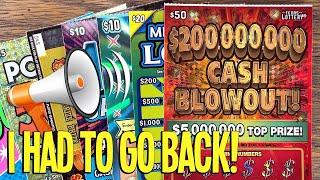 I HAD TO GO BACK! + BIG ANNOUNCEMENT! ⫸ $170 TEXAS LOTTERY Scratch Offs