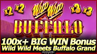Wild Wild Buffalo Slot Machine - NEW Slot!  100X+ BIG WIN Redemption Bonus thanks to Konami, LOL!
