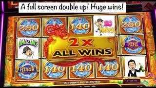 Mighty Cash slot. Our biggest run yet! Huge full screen double up!