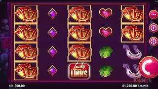 Lucky Links Slot - BIG WIN & Game Play - by JFTW