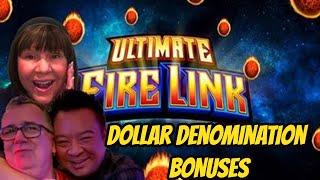 DOLLAR DENOMINATION BONUSES ON ULTIMATE FIRE LINK