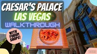 Caesars Palace Hotel & Forum Shops Walkthrough!  Reopening Tour Las Vegas 2020