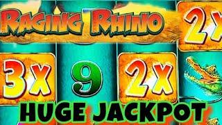 NEVER BEFORE SEEN RAGING RHINO HIGH LIMIT - I RISKED LOTS OF MONEY