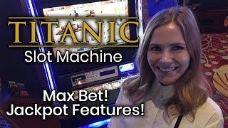 Titanic Slot Machine! WIN! Random Jackpot Features! Mystery Bonuses!!!