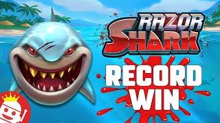 RAZOR SHARK [PUSH GAMING] GOES NUTS  MASSIVE 53,425X WIN!