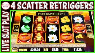 4 Scatter Retrigger! I Doubled Up On Every Dragon Link Slot Machine At Las Vegas Palms Casino