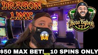 $50 MAX BET DRAGON LINK GENGHiS KHAN 10 SPINS ONLY (maybe) NO REFUNDS