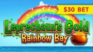 Leprechaun's Gold Rainbow Bay Slot - GREAT SESSION, ALL FEATURES!