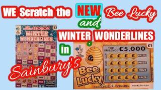 We Scratch some cards while in Sainbury'sNew Bee Lucky...Winter Wonderlineswith guest Star?
